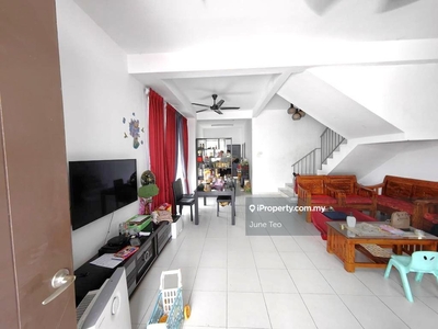 Furnished 2-sty Terrace End Lot with Land @ Senai Scientex for Rent
