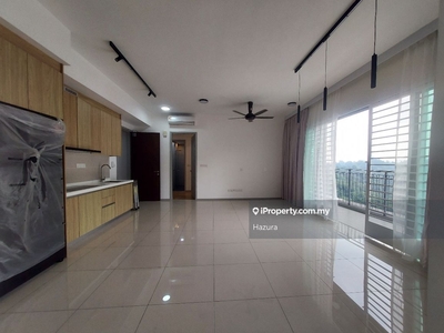 High floor, built-in cabinets and wardrobes, washer, dryer