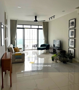 High floor, corner unit with nice view & tastefully furnished!