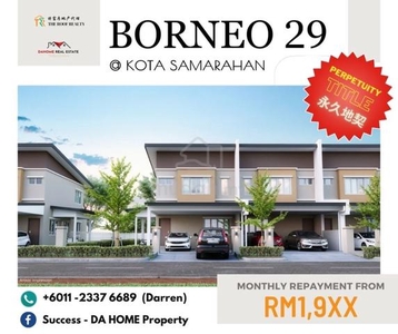 New Double Storey Terrace@ Near Summer Mall, Samarahan (For bumi only)