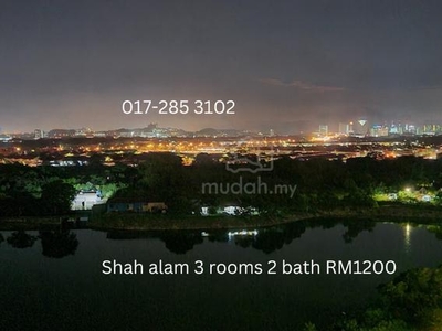 Pangsapuri Damai Apartment Shah Alam 3 Rooms 2 baths Partial Furnished