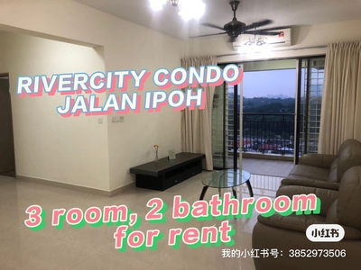 Rivercity condo for rent, jalan Ipoh ,fully furnished