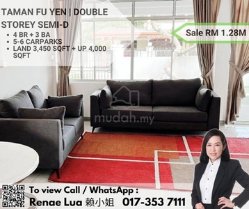 Taman Fu Yen | Double Storey Semi Detached | CL 999 | For Sale