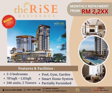 The Rise Residence@ Jalan Hup Kee (From VivaCity Megamall developer)