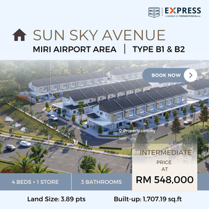 Brand New Double Storey Terrace at Sun Sky Avenue, Airport