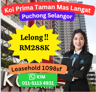 Cheap Rm112k Koi Prima Service Apartment Puchong