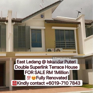 East Ledang Double Storey Superlink Terrace House (Phase 1) For Sale