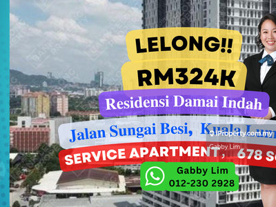 Lelong Super Cheap Service Apartment 678sqft Residensi Damai Indah KL