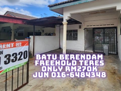 Freehold Batu Berendam Single Teres Below 300k