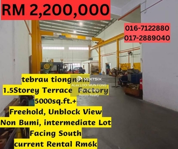 Tebrau Tiong Nam 1.5 Storey Link Factory For Sale Mount Austin Taman Daya