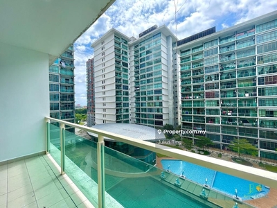 Apartment can anytime move in facing swimming pool view with balcony