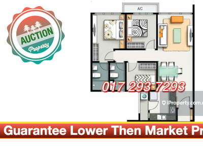 Cheras Maluri M Vertica Residency 3 bedrooms unit for auction
