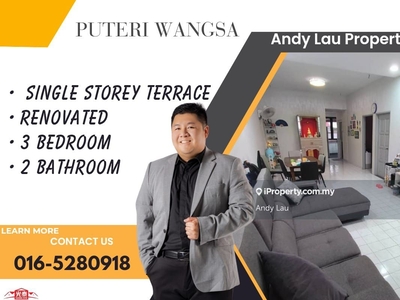 Puteri Wangsa Single Storey House For Sale