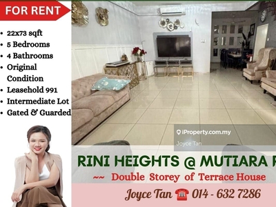 Rini Heights @ Mutiara Rini / 22x73 sqft / Leasehold for sale