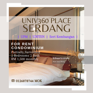 Serdang UPM Uniten Seri Kembangan For Rent 3 Rooms 2 Bath 2 Carpark