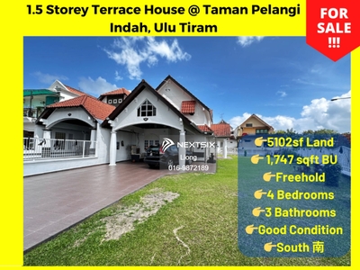 Taman Pelangi Indah Ulu Tiram 1.5 Storey Terrace House