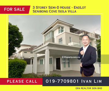 3 Storey Semi-D House Endlot @ Senibong Cove Isola Villa