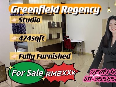 Greenfield Regency Studio Fully Furnish for Sale