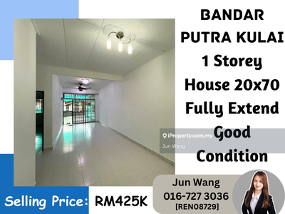Kulai, 1 Storey House, Fully Extend, Near Second Link, Good Condition