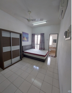 Nice master bedroom with private bathroom in female unit for rent at Residensi Laguna condo, Bandar Sunway