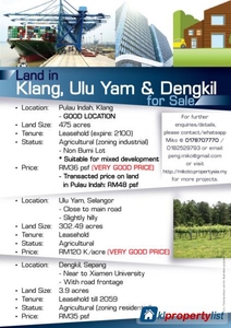 Other land for sale in Klang
