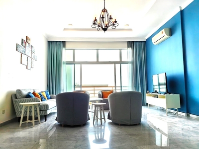 Seaview Fully Furnished Ocean Palm Condominium Duplex Penthouse, Melaka