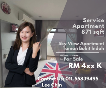 Sky view apartment fully furnished high floor for sale