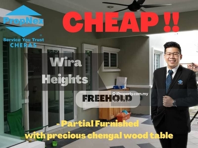 Cheap Good Condition Rare Double Storey Semi D at Wira Heights