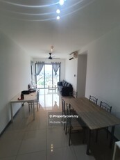 Corner unit,L shape balcony,fully furnished,4rooms 3baths,vacant 2cp
