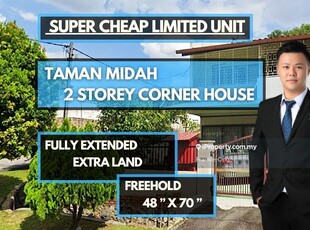 Super Cheap Double Storey Corner House For Sale