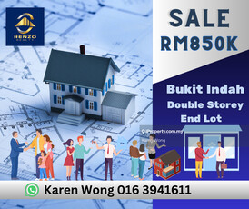 Taman Bukit Indah Double Storey Terrace End Lot House For sale