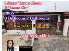 1-storey Terrace House @Taman Abad