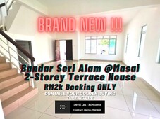 Bandar Seri Alam 2-Storey 22x70 Terrace House BRAND NEW