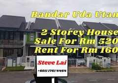 Bandar Uda Utama 2 Storey House For Rent (Fully Furnished)