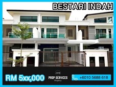 Bestari Indah@ Ulu Tiram 2S Terrace House Renovated G&G Good Condition !!!