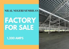 BIG FACTORY HIGH ELECTRICITY SUPPLY NEAR GAS PIPE LINE NILAI