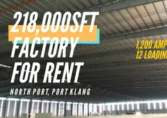 Big Factory Rent North Port Klang Bandar Sultan Suleiman