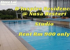 D'Inspire Residence @ Nusa Bestari #DInspire #studio FOR RENT