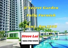 D'Secret Garden Apartment ONLY Rent :Rm 1350 @Taman Kempas Indah