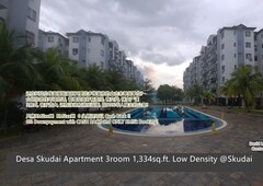 Desa Skudai Apartment 3room 1,334sq.ft. Low Density @Skudai