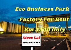 Eco World Gallery Eco Business Park 1 Factory For Rent Rm 5500 Only