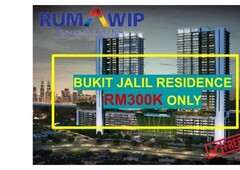 FREEHOLD BUKIT JALIL RUMAWIP RM300K ( BUMI LOT ONLY)