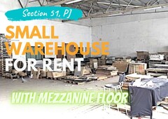 FUNCTIONAL WAREHOUSE FOR RENT IN SECTION 51 PETALING JAYA SL