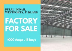 Investment Grade Factory For Sale in Westports Port Klang