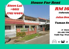 Jalan Benang/ Taman Sentosa/ Double Storey/ For Rent