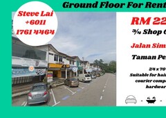 Jalan Simbang/ Taman Perling/ Ground Floor/ For Rent
