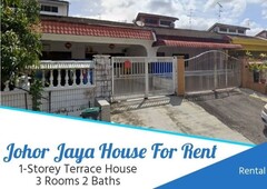 Johor Jaya 1-Storey Terrace House For Rent