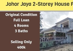 Johor Jaya 2-Storey House Only 400K Full Loan