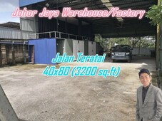 Johor Jaya Teratai SemiD Factory Warehouse For Rent