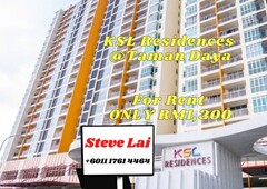 KSL Residences @ Daya 3room High Floor Rent ONLY RM1,300
